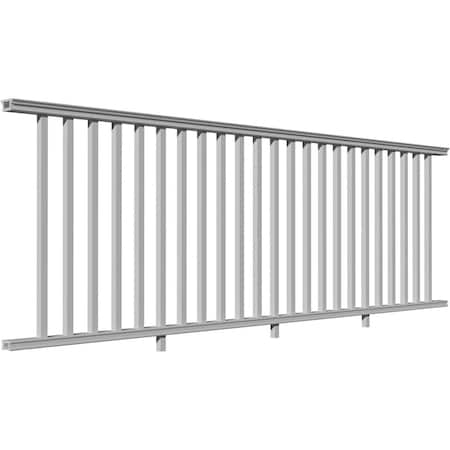 Ekena Millwork 42"H x 120"L Providence Level Rail Kit w/Reinforcements, 23 Balusters & Hardware ECLK42X120